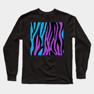 Blue and Purple two toned Long Sleeve T-Shirt